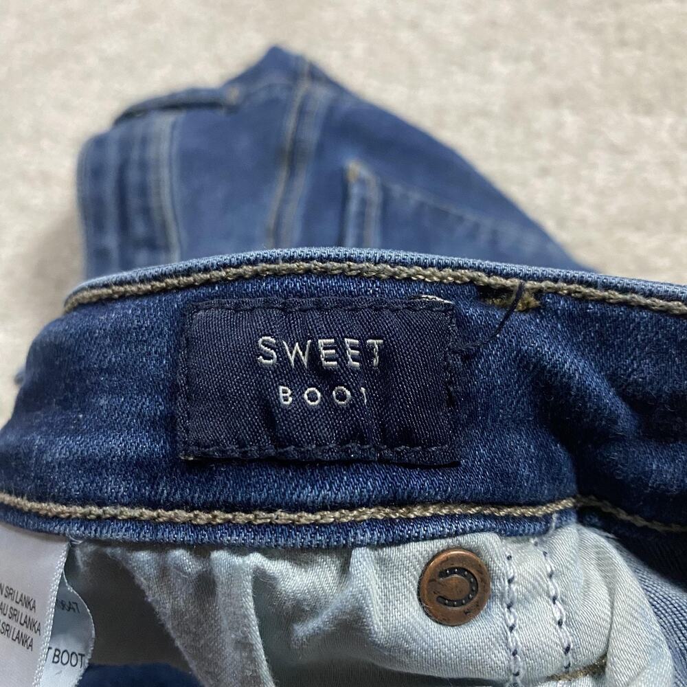 Lucky‎ Brand Sweet Boot Jeans Womens 12 Blue Wash Mid Rise Bootcut Stretch 31x31 - Picture 5 of 11